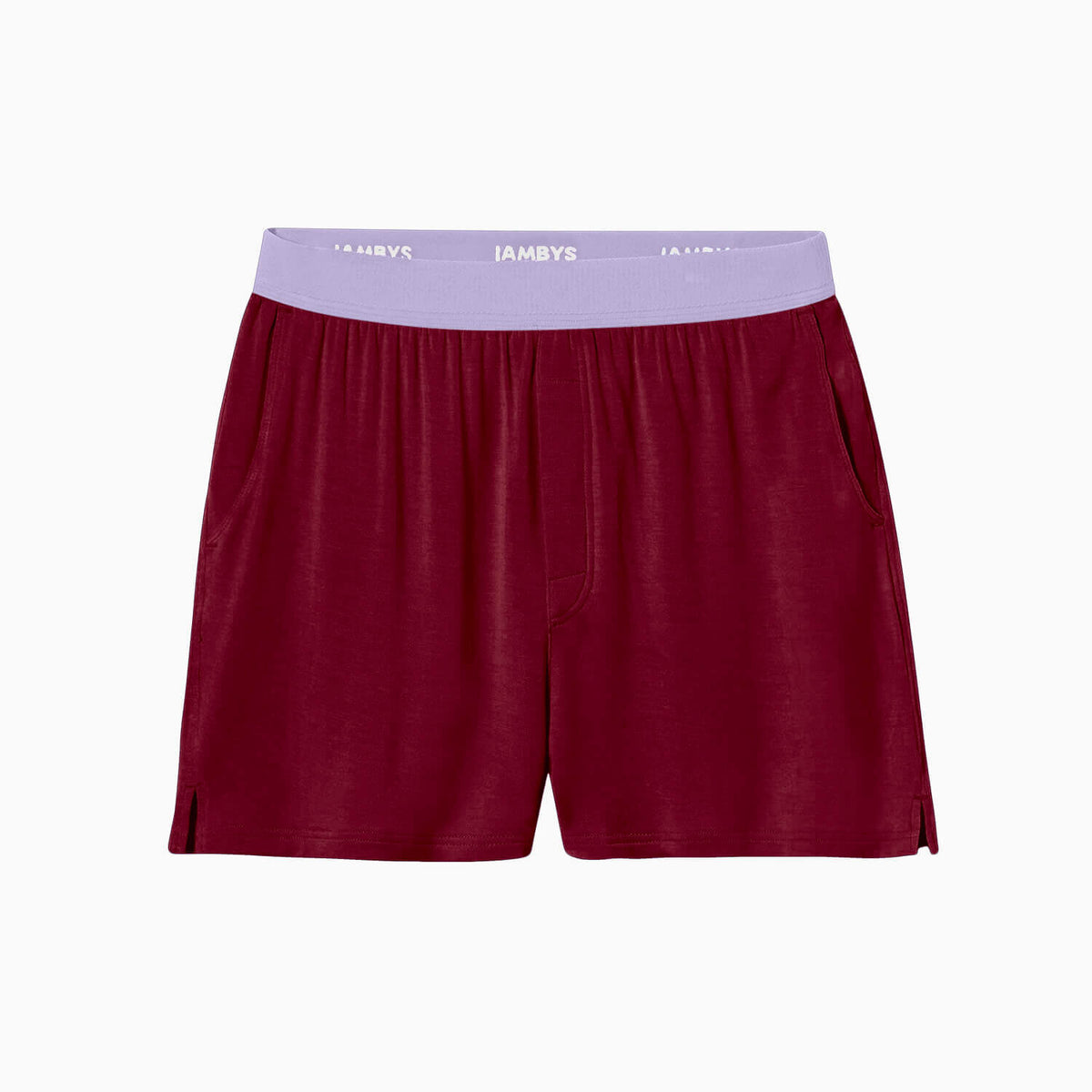 Boxers With Pockets | House Shorts | Jambys | Cabernet/Lavender