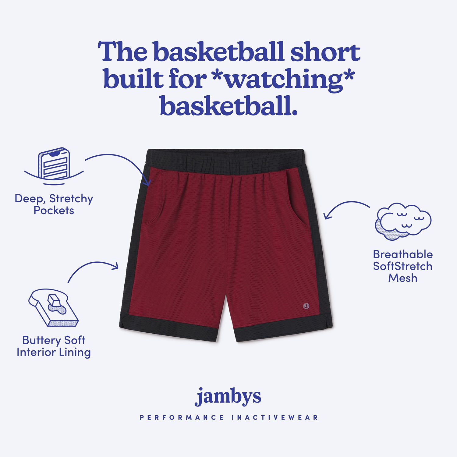 Soft sales basketball shorts