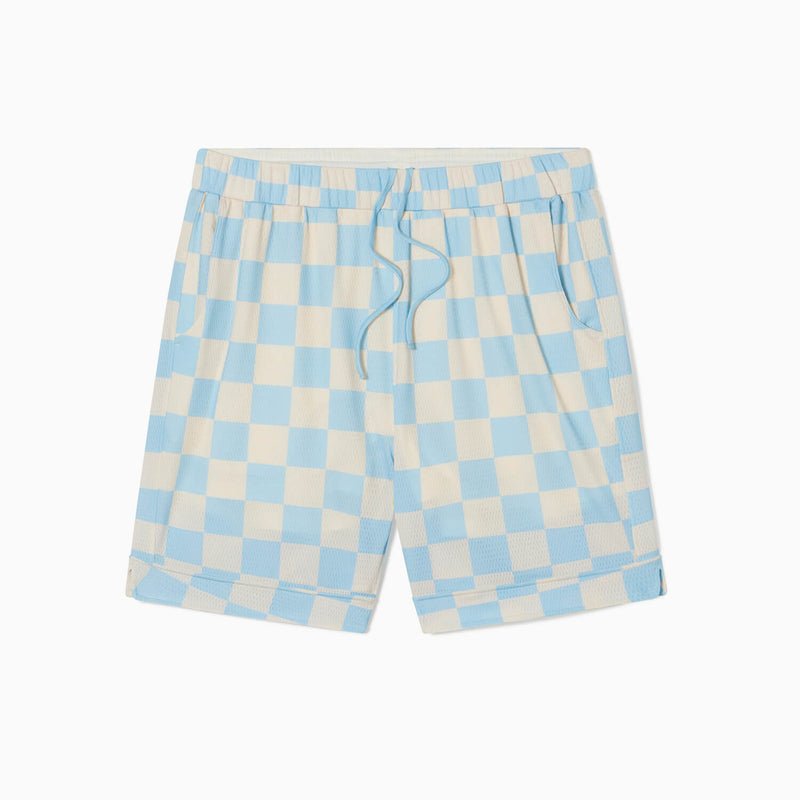 Cerulean Check Basketball Shorts