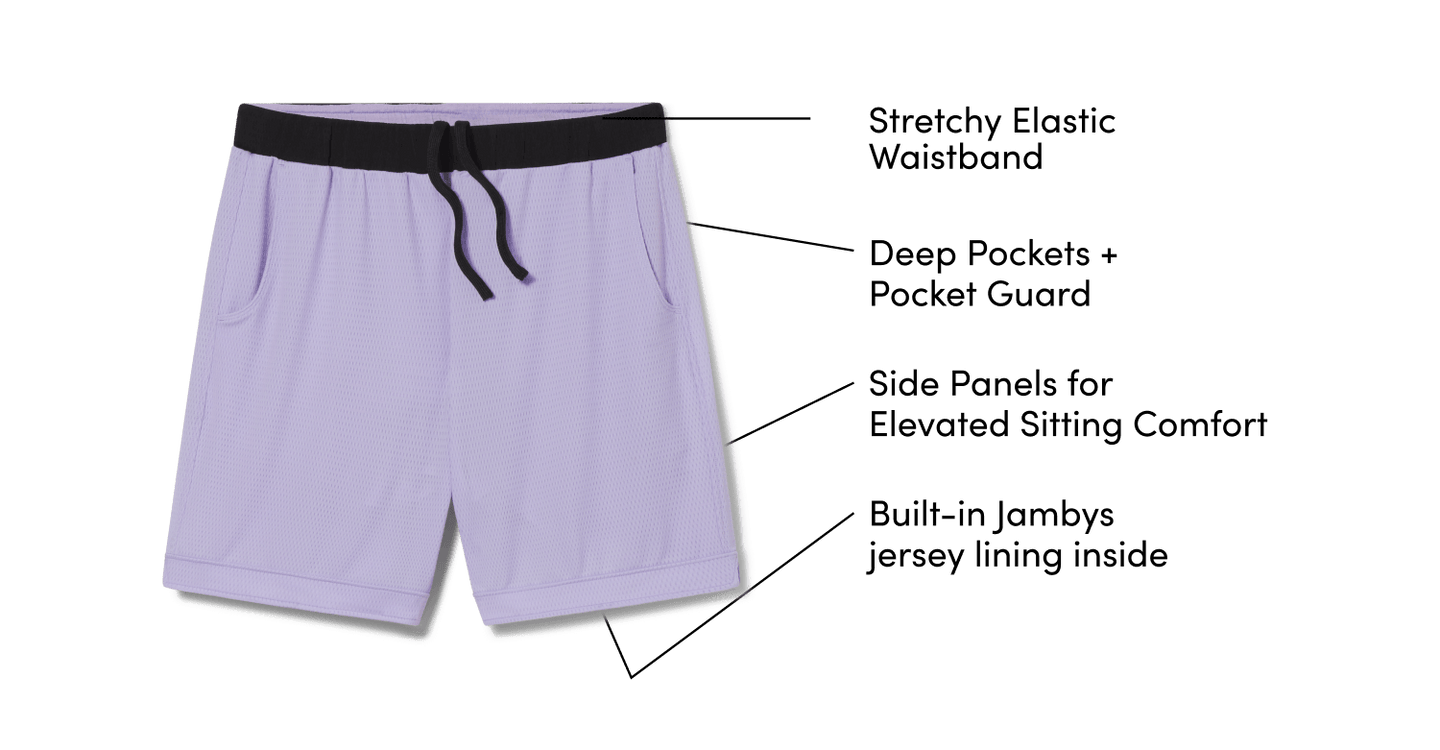 Mesh Shorts With Built-in Liner | SoftStretch Basketball Shorts