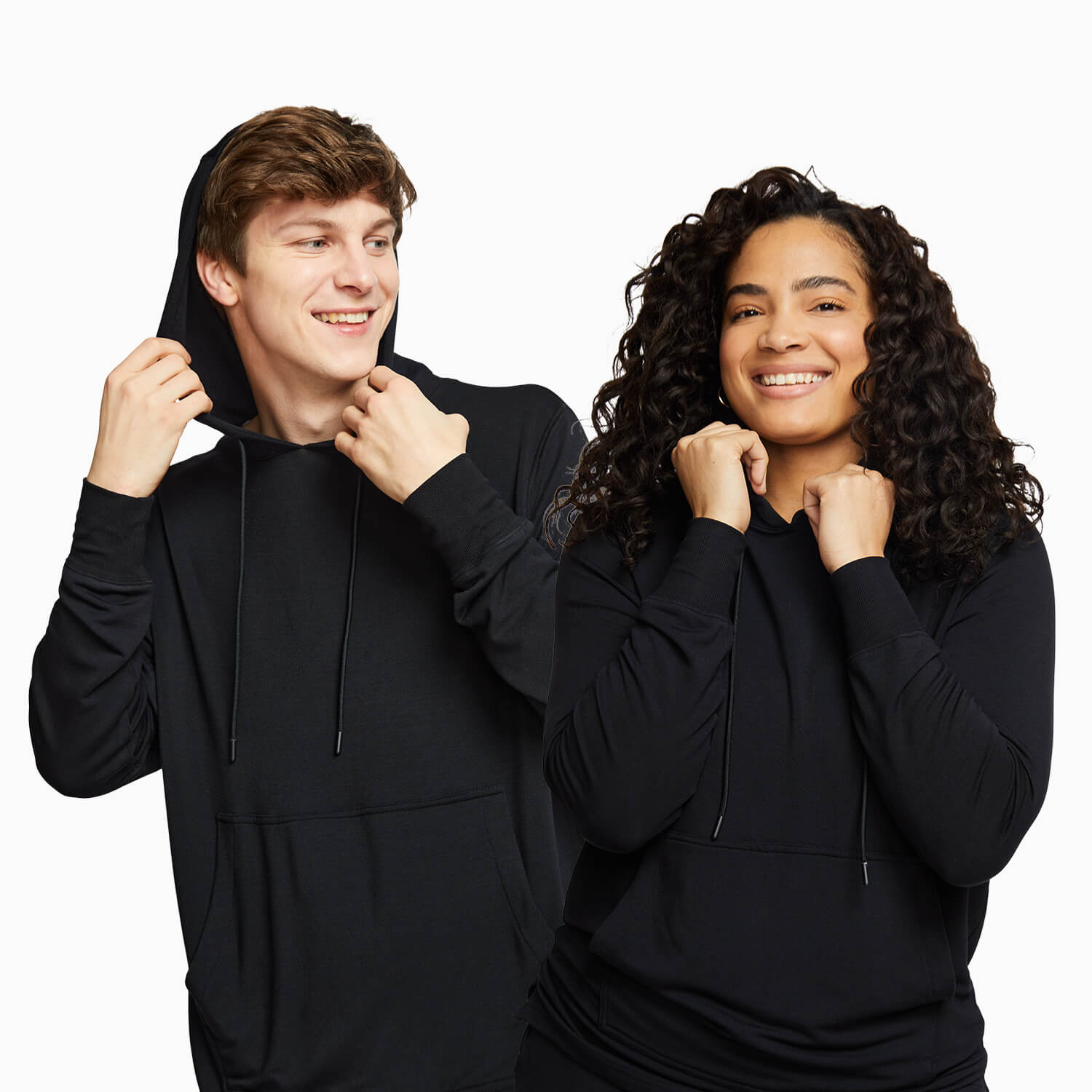 Black hoodie for couple hot sale