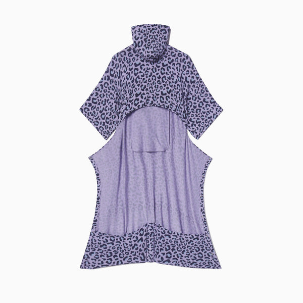 Lavender Leopard Cozy Cloak